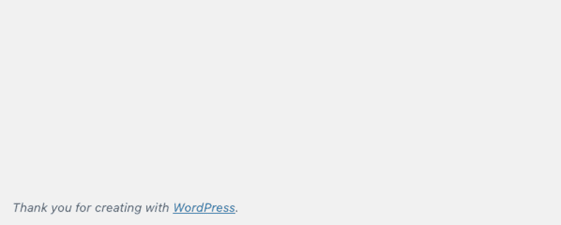 WordPress Welcome