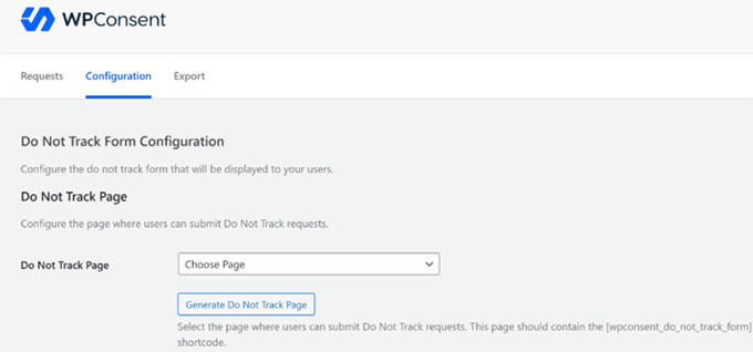 WPConsent do not track WPConsent do not track