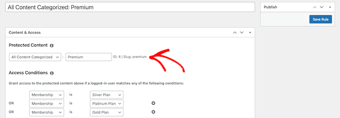 Set membership rules Set membership rules