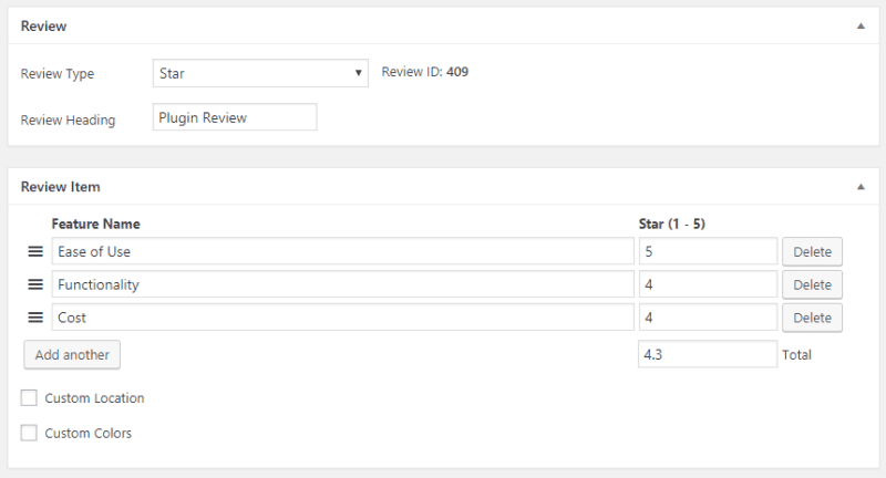 WP Review Example. WP Dashboard > Posts > Edit a post > Review section/tab” width=”800″ height=”432″ data-lazy-srcset=”https://megawordpresshosting.com/wp-content/uploads/2025/08/4-rich-snippet-wordpress-plugins-that-will-skyrocket-conversion-in-2021-6.png 800w, https://megawordpresshosting.com/wp-content/uploads/2025/08/4-rich-snippet-wordpress-plugins-that-will-skyrocket-conversion-in-2021-22.png 300w, https://megawordpresshosting.com/wp-content/uploads/2025/08/4-rich-snippet-wordpress-plugins-that-will-skyrocket-conversion-in-2021-23.png 768w, https://wpbuffs.com/wp-content/uploads/2017/11/6-example-600×324.png 600w” data-lazy-sizes=”(max-width: 800px) 100vw, 800px”></p>
<p><noscript><img loading=