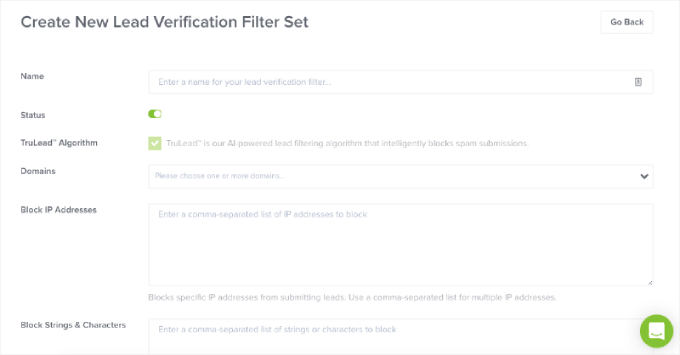 Lead-Verification-Configuration-settings Lead-Verification-Configuration-settings