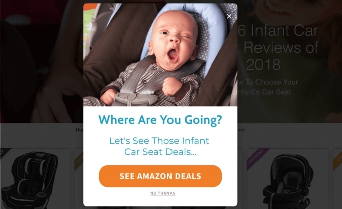 Affiliate Popup Example Affiliate Popup Example