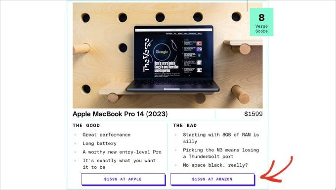 Affiliate product box Affiliate product box