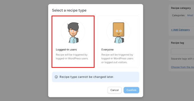 Select logged-in users Select logged-in users
