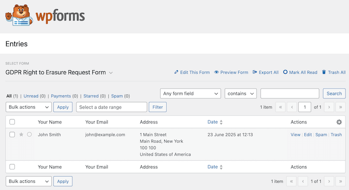 Managing privacy and compliance submissions in WordPress Managing privacy and compliance submissions in WordPress