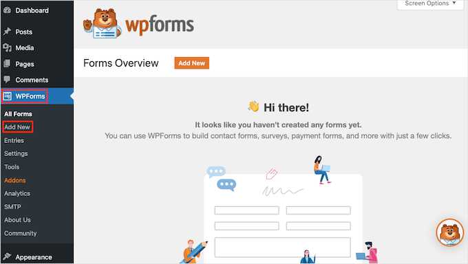 How to create a new form in WPForms How to create a new form in WPForms