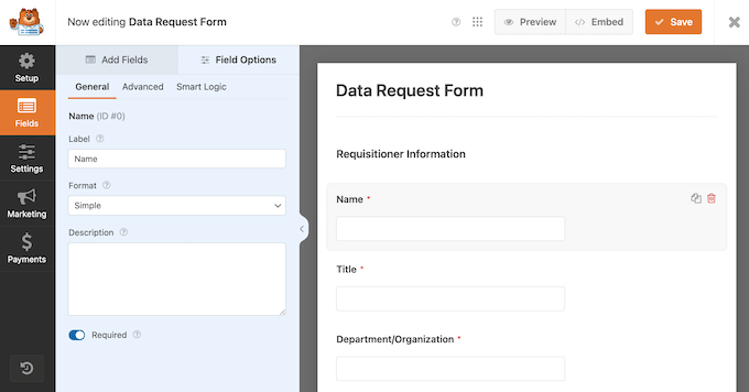 WPForms' drag and drop form builder WPForms' drag and drop form builder
