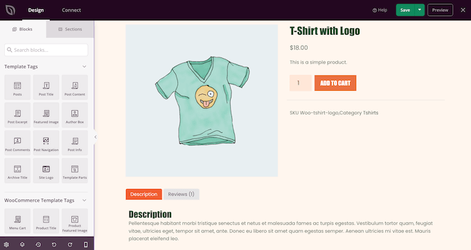 A custom WooCommerce page design, created using SeedProd A custom WooCommerce page design, created using SeedProd