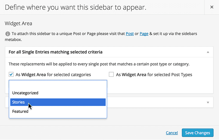 Custom Sidebars Plugin