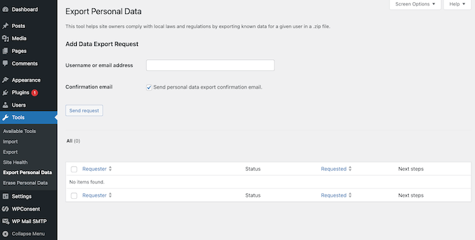 How to export or delete user data using the built-in WordPress tools How to export or delete user data using the built-in WordPress tools
