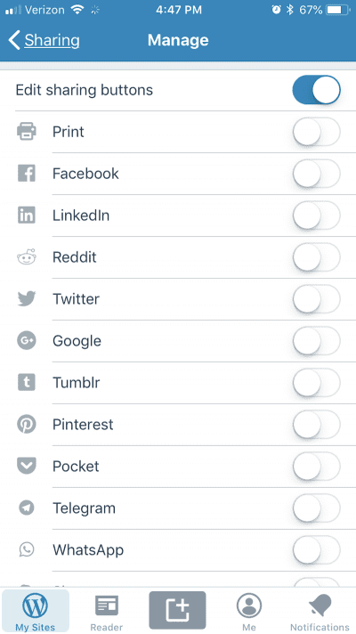 mobile sharing