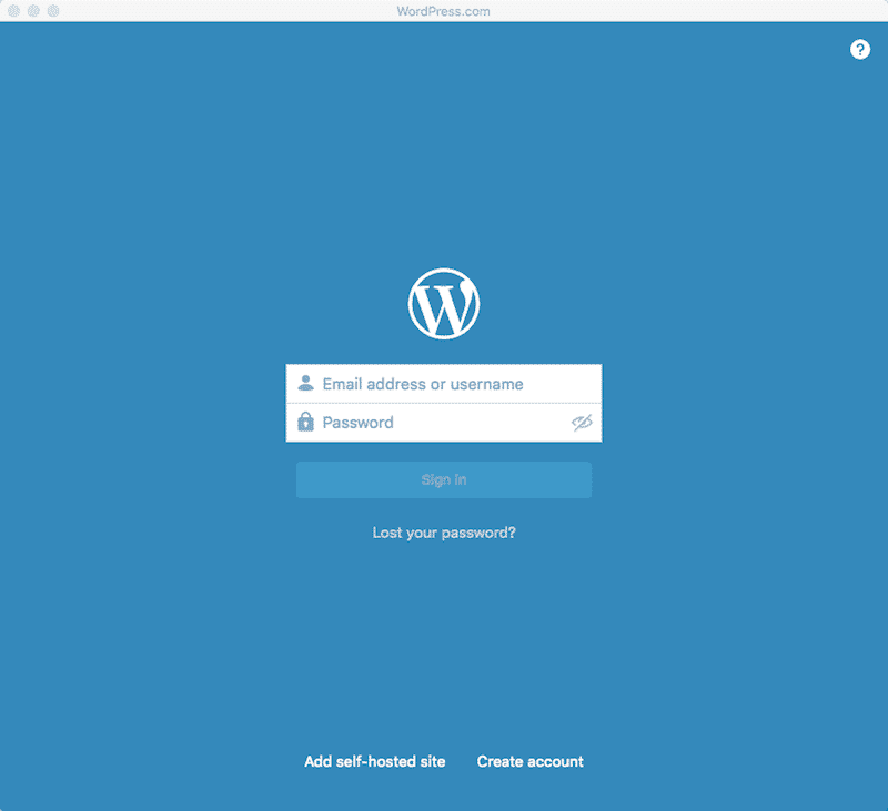 Create a WordPress.com account
