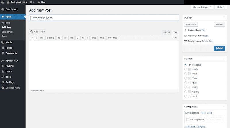 self-hosted WordPress