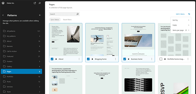 Data set views in WordPress 6.5 Data set views in WordPress 6.5