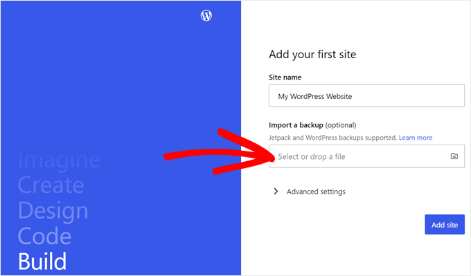 Dropping a Playground zip file in Studio by WordPress.com