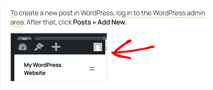 An example of WordPress Playground looking too small when embedded
