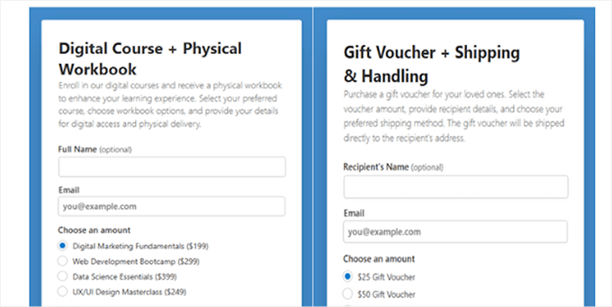 WP Simple Pay - Form templates WP Simple Pay - Form templates
