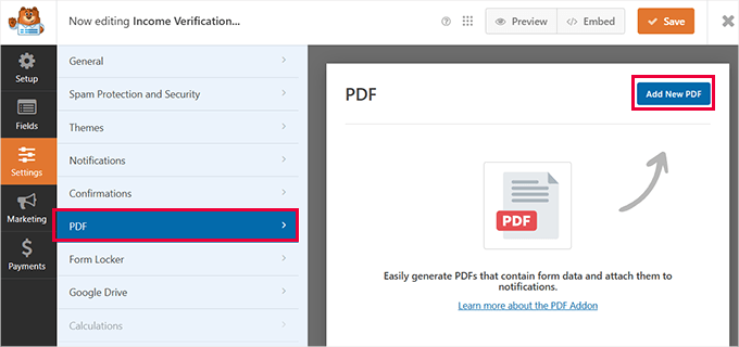 Add new PDF Add new PDF