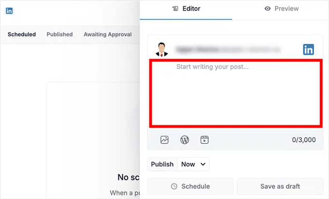 ClickSocial - Scheduling your LinkedIn post ClickSocial - Scheduling your LinkedIn post