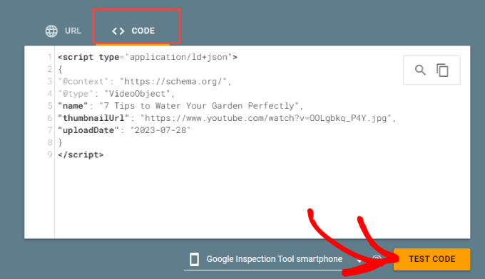 Google rich results test code Google rich results test code