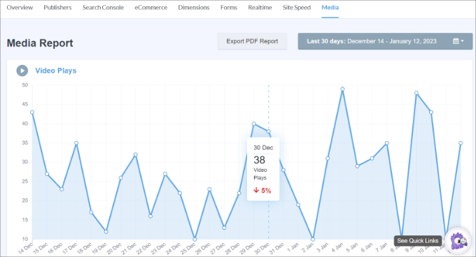 Viewing media report Viewing media report