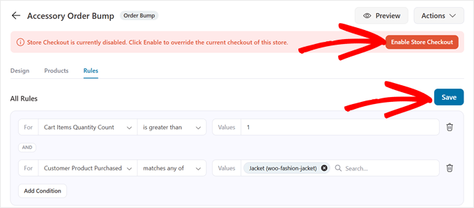 Enabling the order bump and checkout in FunnelKit