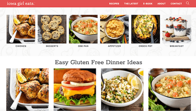 An example of a food blog, optimized for the search engines An example of a food blog, optimized for the search engines