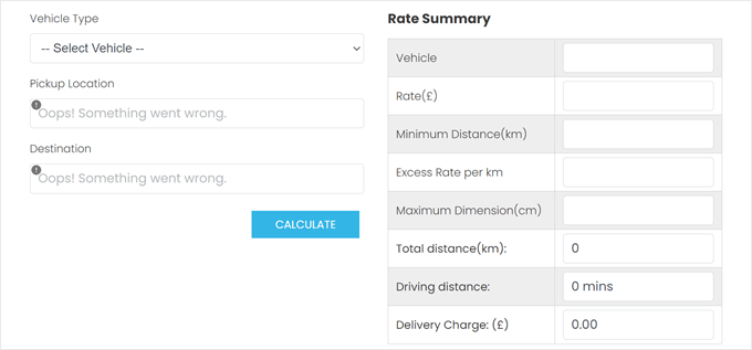 WPCargo vehicle rate add-on WPCargo vehicle rate add-on