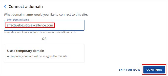 Connecting a domain name to a website in Bluehost Connecting a domain name to a website in Bluehost