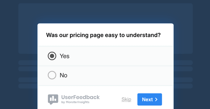Customer feedback poll example Customer feedback poll example