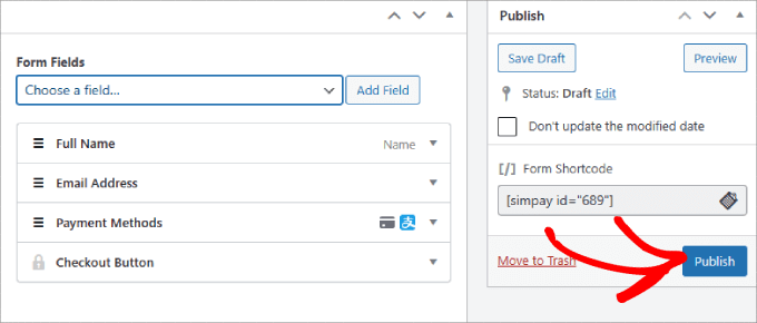 publish form publish form