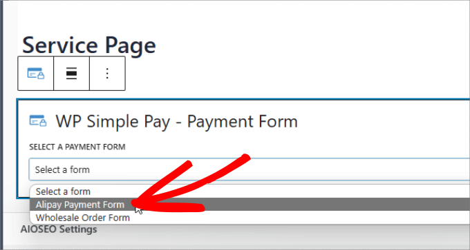 Choose form Choose form