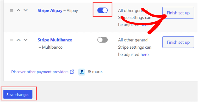 Set up Stripe Alipay Set up Stripe Alipay