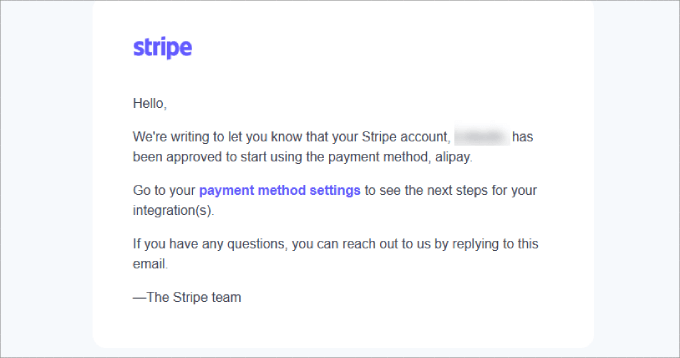 stripe email activated stripe email activated