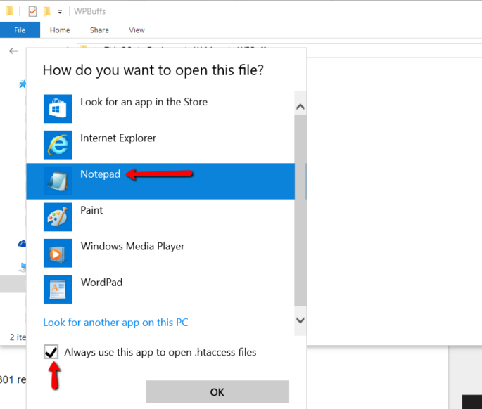 Notepad in Windows 10