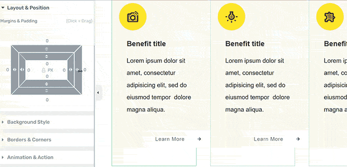 drag to increase or decrease margins drag to increase or decrease margins