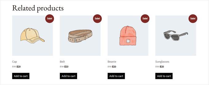 WooCommerce's default Sale badge WooCommerce's default Sale badge