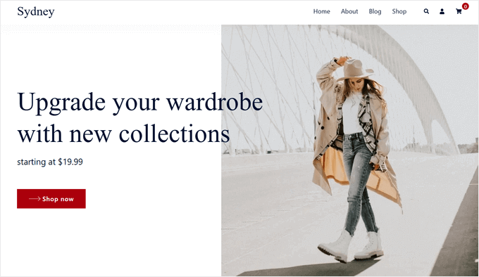 The Sydney WooCommerce and eCommerce theme