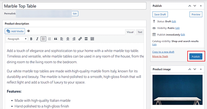 Save your product Save your product