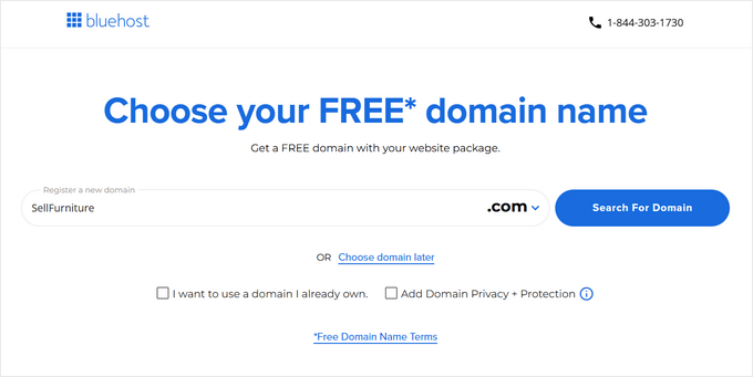 Choose a domain name to sell furniture online Choose a domain name to sell furniture online