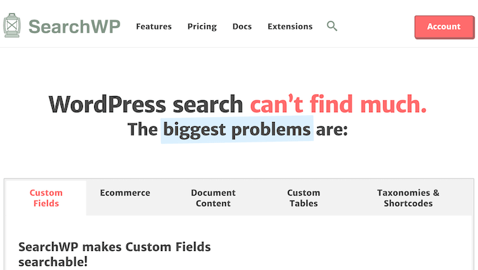 The SearchWP search plugin for WordPress The SearchWP search plugin for WordPress
