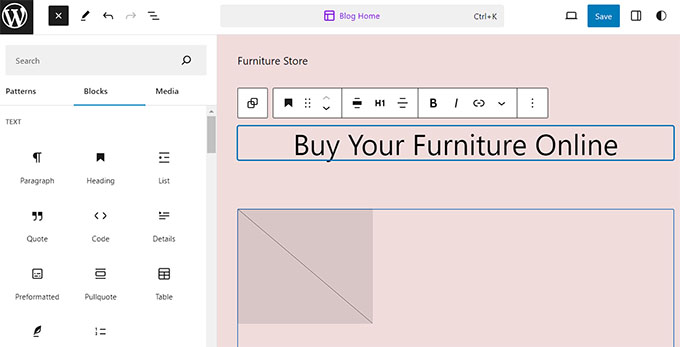 Customize theme in the full site editor Customize theme in the full site editor