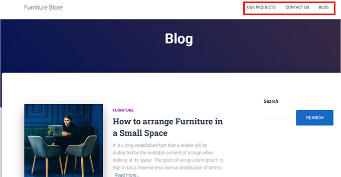 furniture store navigation menu furniture store navigation menu
