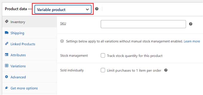 Add product SKU Add product SKU