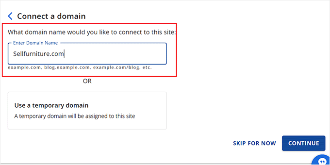 Connect your furniture store to a domain name Connect your furniture store to a domain name