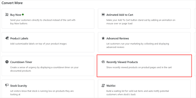 Merchant Recently Viewed Products
