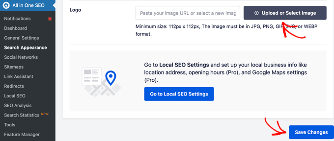 AIOSEO's Knowlege Graph Settings AIOSEO's Knowlege Graph Settings