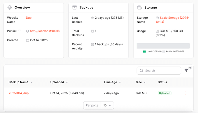 Duplicator cloud backup management Duplicator cloud backup management