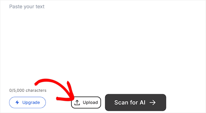 Upload your document