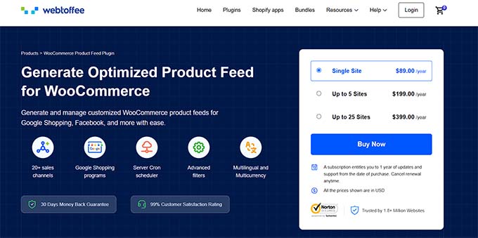 Web Toffee - Product Feed For WooCommerce WebToffee - Product Feed For WooCommerce